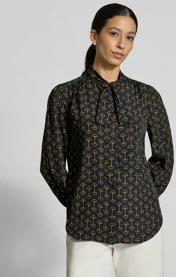 Lauren Ralph Lauren Regular fit Blouse met lange mouwen met All-over motief Model 'KLARYCE' - Foto 2