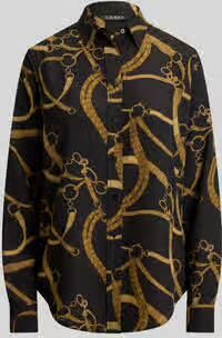 Lauren Ralph Lauren regular fit blouse met lange mouwen met motiefprint