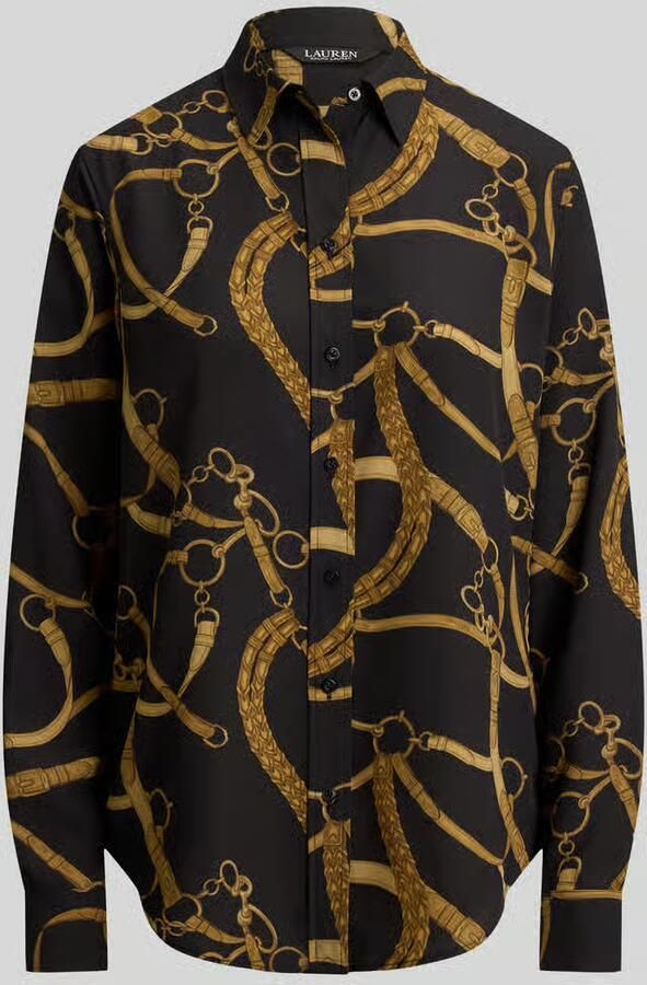Lauren Ralph Lauren regular fit blouse met lange mouwen met motiefprint - Foto 2
