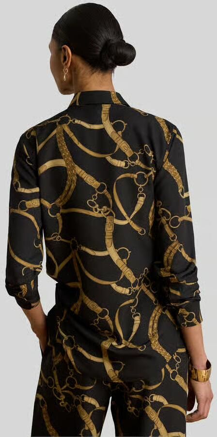 Lauren Ralph Lauren regular fit blouse met lange mouwen met motiefprint - Foto 2