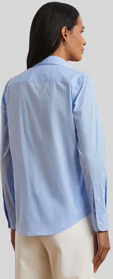 Lauren Ralph Lauren regular fit blouse met lange mouwen van katoenmix model 'JAMELKO' - Foto 6
