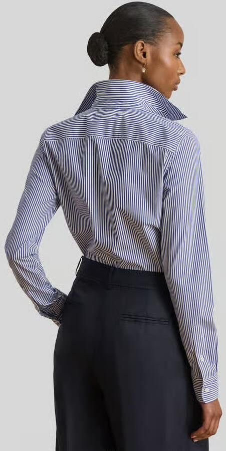 Lauren Ralph Lauren regular fit blouse met lange mouwen van katoenmix model 'JAMELKO' - Foto 3