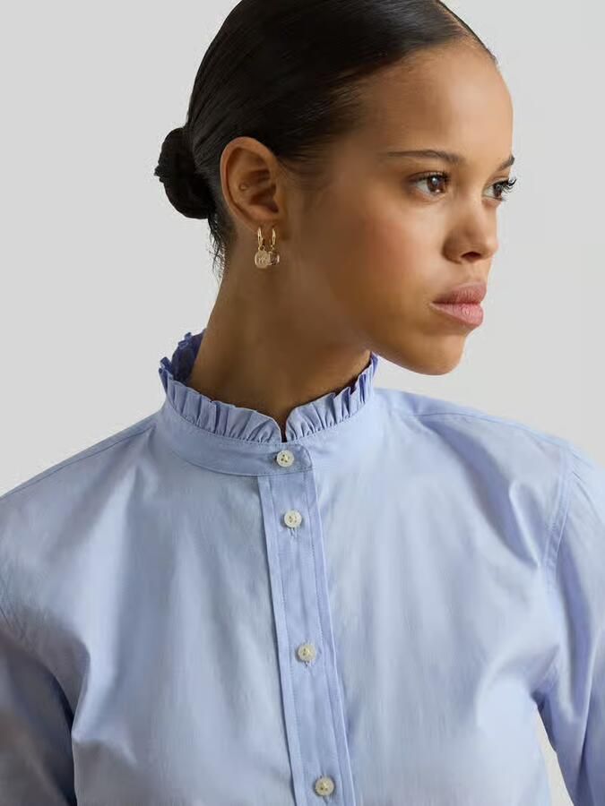 Lauren Ralph Lauren regular fit blouse met lange mouwen van puur katoen