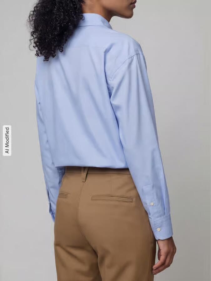 Lauren Ralph Lauren Regular fit blouse met lange mouwen van puur katoen