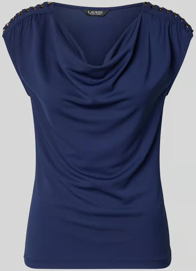 Lauren Ralph Lauren Regular fit blouse met siersteentjes model 'Priyanne'