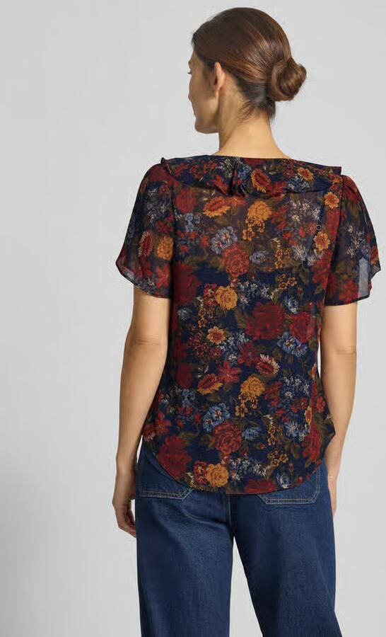 Lauren Ralph Lauren Regular fit blouse met volants model 'BADAYN'