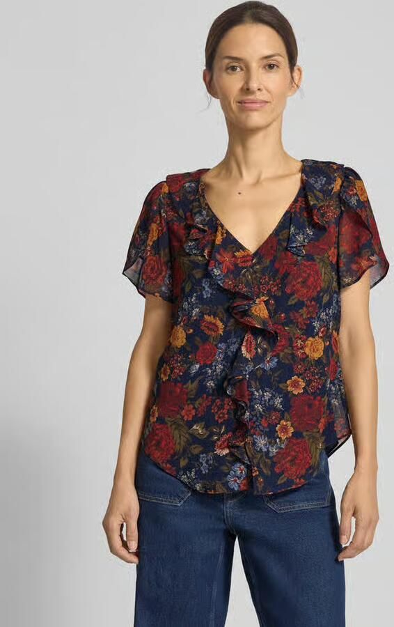 Lauren Ralph Lauren Regular fit blouse met volants model 'BADAYN' - Foto 2