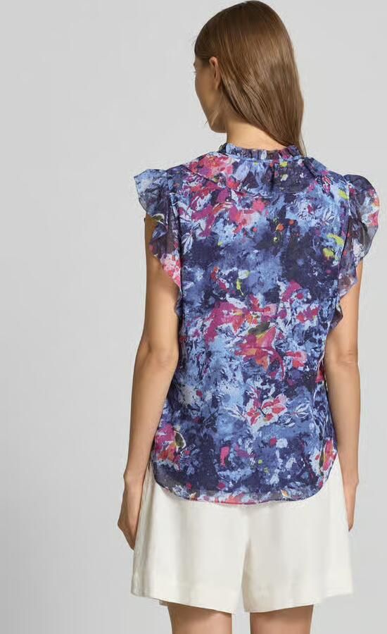 Lauren Ralph Lauren Regular fit blouse met volants model 'PERLETTE'