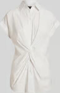 Lauren Ralph Lauren regular fit blouse van katoenmix