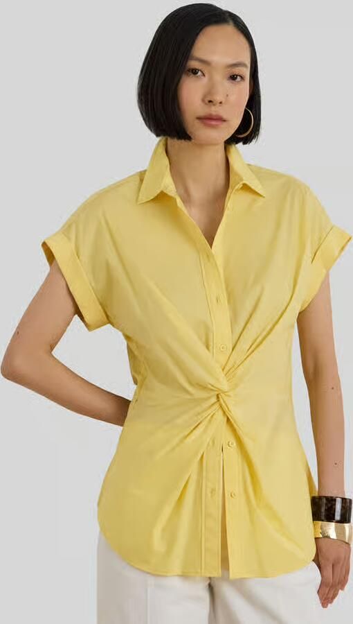 Lauren Ralph Lauren regular fit blouse van katoenmix - Foto 2