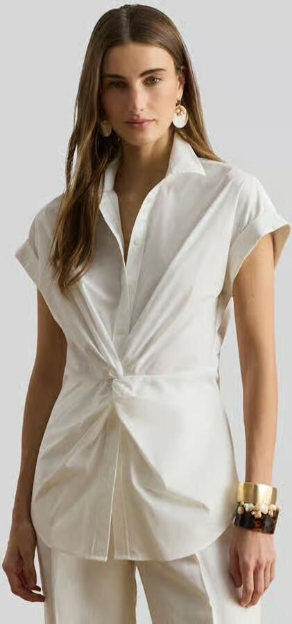 Lauren Ralph Lauren regular fit blouse van katoenmix - Foto 3