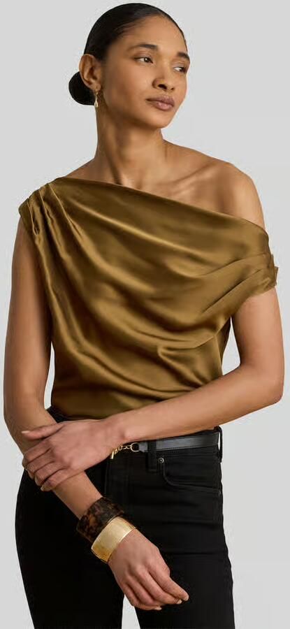 Lauren Ralph Lauren regular fit blousetop in satijnlook - Foto 3