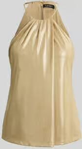 Lauren Ralph Lauren regular fit blousetop met plooien