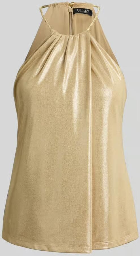 Lauren Ralph Lauren regular fit blousetop met plooien - Foto 2