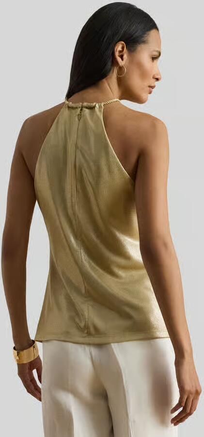 Lauren Ralph Lauren regular fit blousetop met plooien - Foto 2