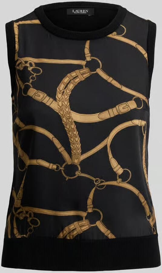 Lauren Ralph Lauren regular fit blousetop van katoenmix - Foto 2