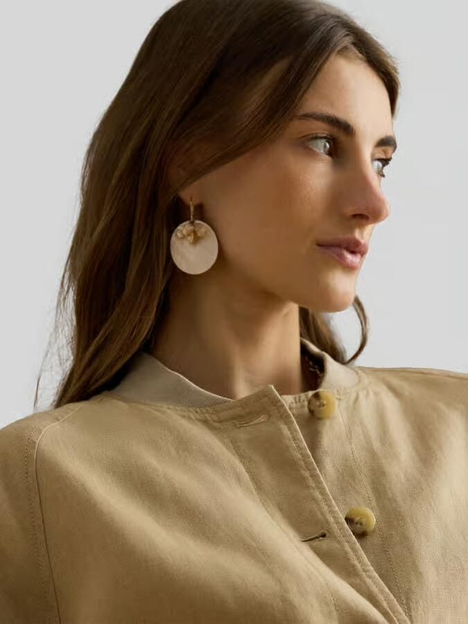 Lauren Ralph Lauren regular fit bomberjack van puur linnen