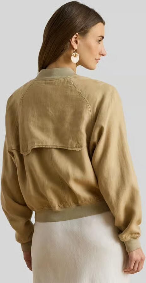 Lauren Ralph Lauren regular fit bomberjack van puur linnen