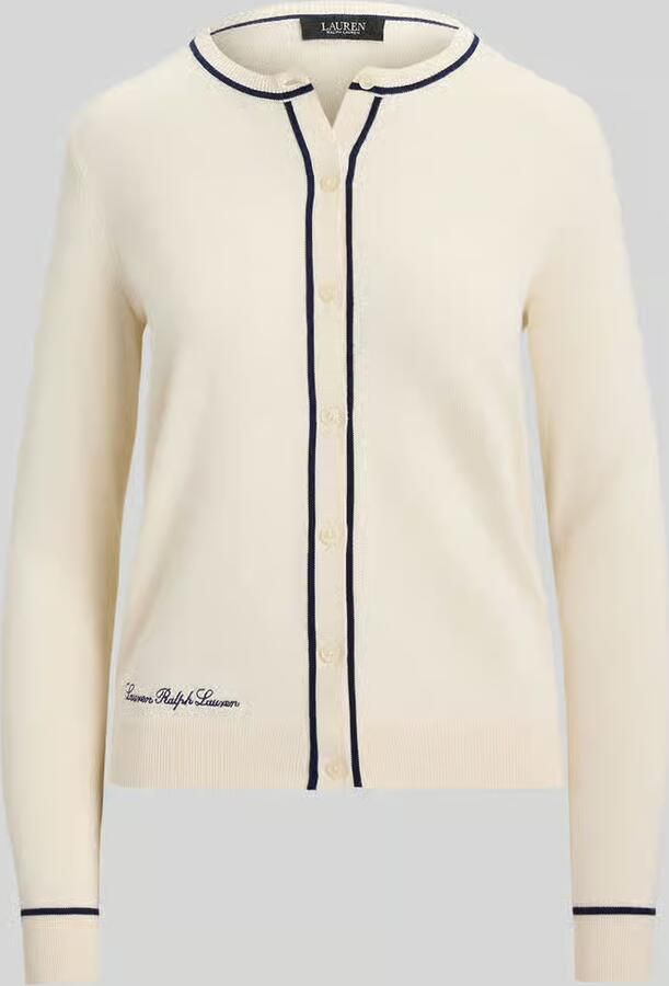 Lauren Ralph Lauren regular fit gebreid jack met contrasterende details - Foto 2