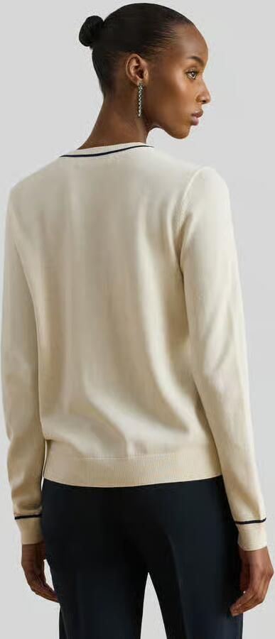 Lauren Ralph Lauren regular fit gebreid jack met contrasterende details - Foto 3