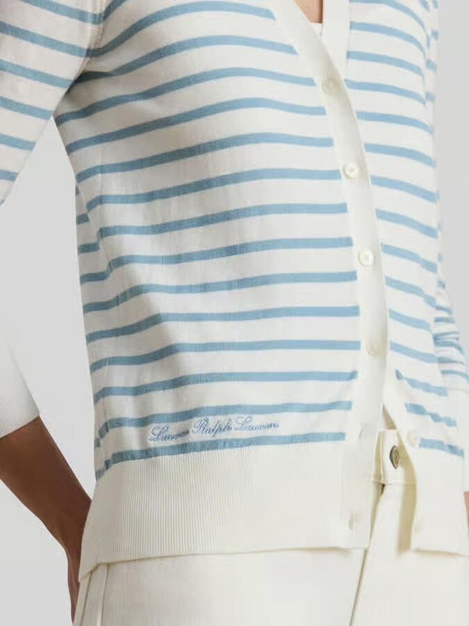 Lauren Ralph Lauren regular fit gebreid jack van puur katoen