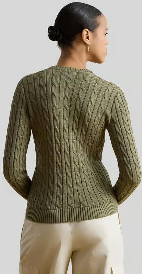 Lauren Ralph Lauren regular fit gebreid jack van puur katoen met gestikt logo - Foto 2