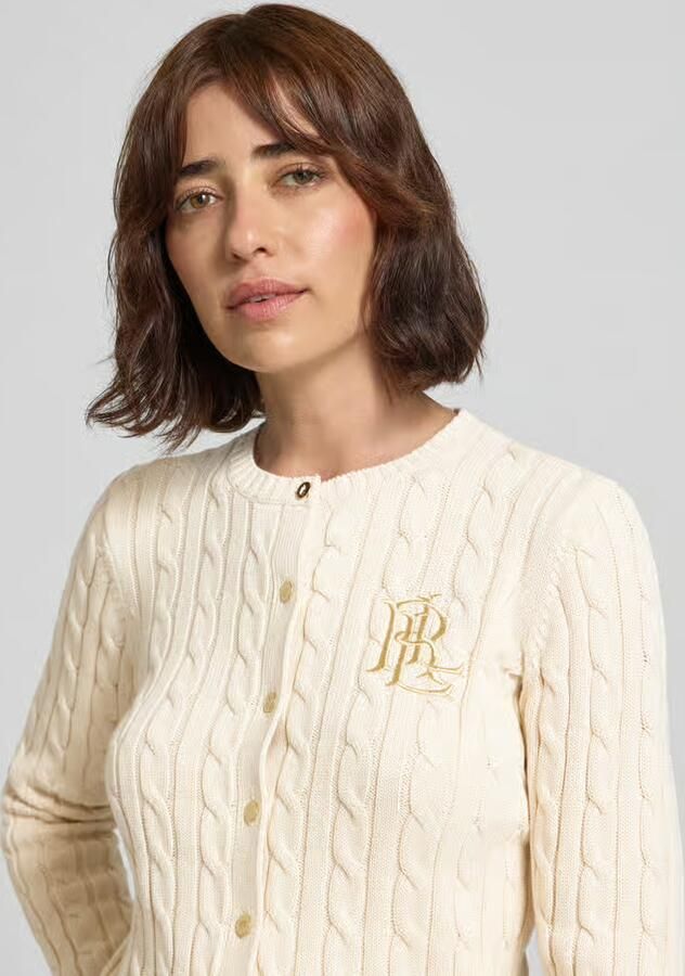 Lauren Ralph Lauren regular fit gebreid jack van puur katoen model 'RALHAN' - Foto 4