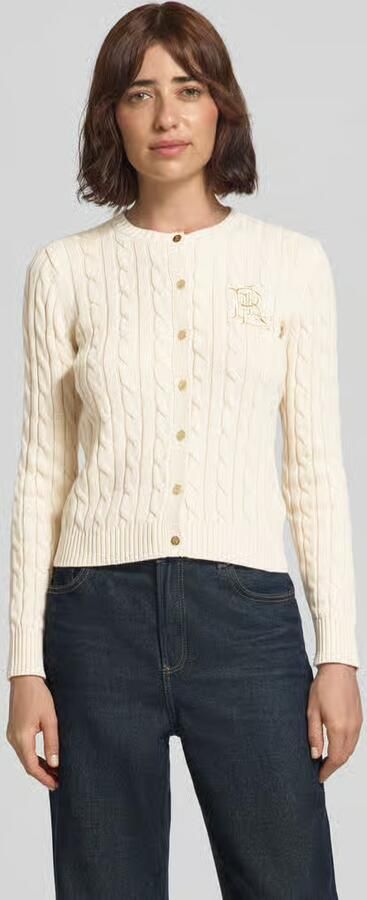 Lauren Ralph Lauren regular fit gebreid jack van puur katoen model 'RALHAN' - Foto 5