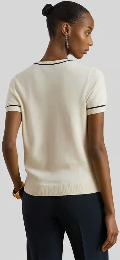 Lauren Ralph Lauren regular fit gebreide pullover met korte mouw