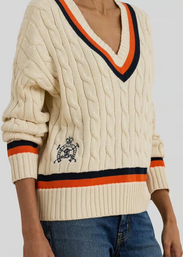 Lauren Ralph Lauren Regular fit gebreide pullover van puur katoen - Foto 2