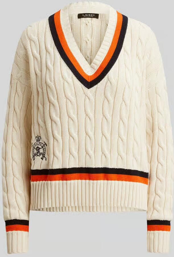 Lauren Ralph Lauren Regular fit gebreide pullover van puur katoen