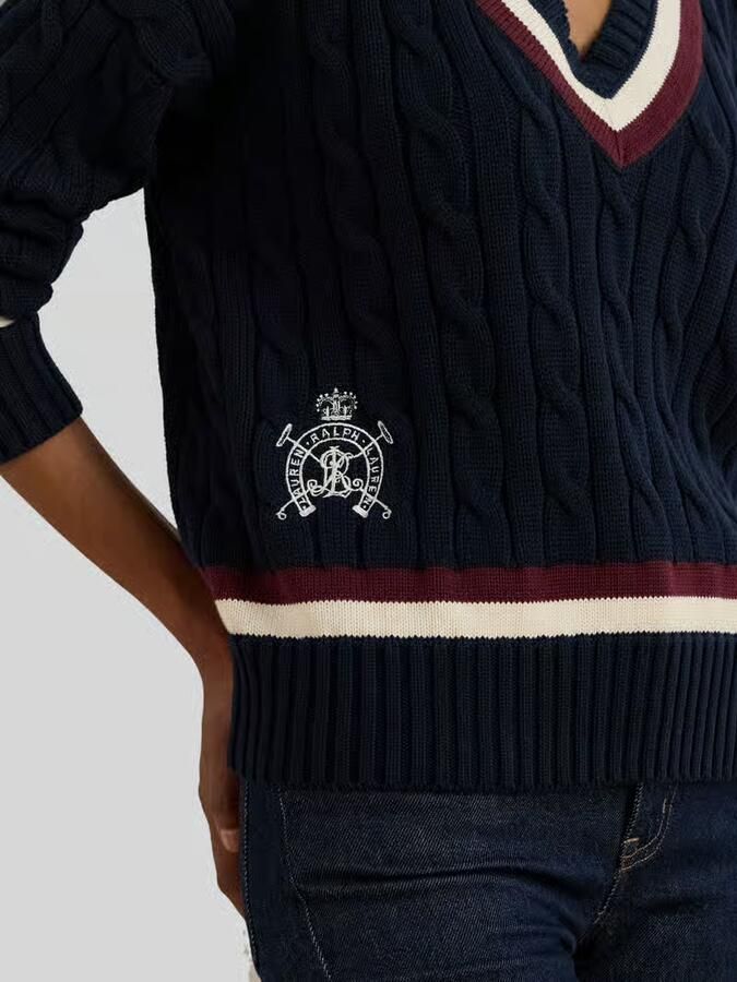 Lauren Ralph Lauren Regular fit gebreide pullover van puur katoen - Foto 2