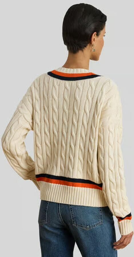 Lauren Ralph Lauren Regular fit gebreide pullover van puur katoen