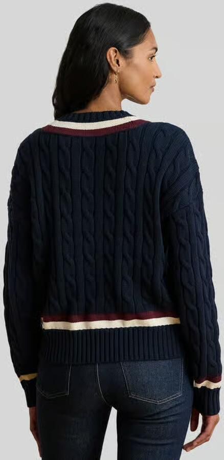 Lauren Ralph Lauren Regular fit gebreide pullover van puur katoen - Foto 3