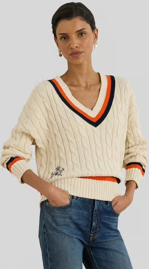 Lauren Ralph Lauren Regular fit gebreide pullover van puur katoen - Foto 2