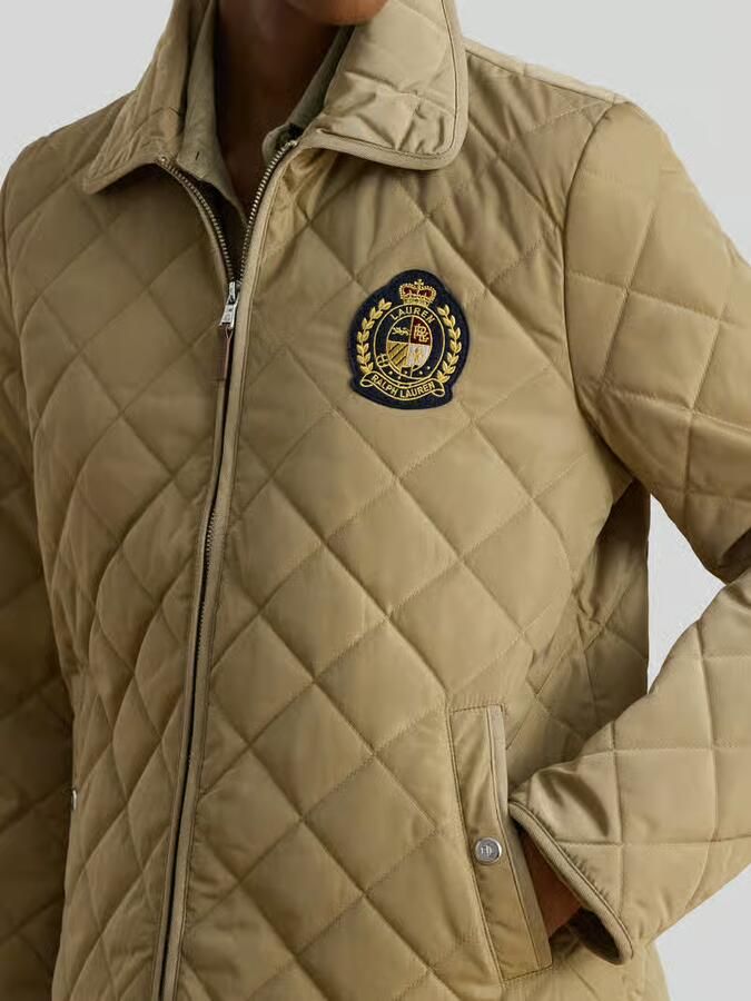 Lauren Ralph Lauren regular fit gewatteerd jack met geborduurd embleem