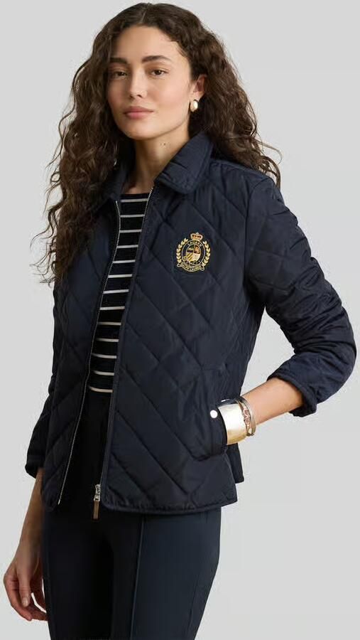 Lauren Ralph Lauren regular fit gewatteerd jack met geborduurd embleem - Foto 4