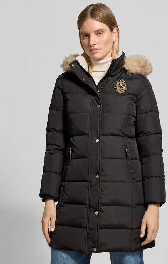 Lauren Ralph Lauren Regular fit gewatteerde mantel met afneembare capuchon - Foto 2
