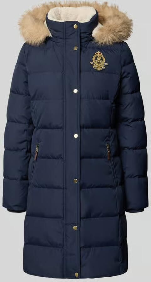 Lauren Ralph Lauren Regular fit gewatteerde mantel met afneembare capuchon
