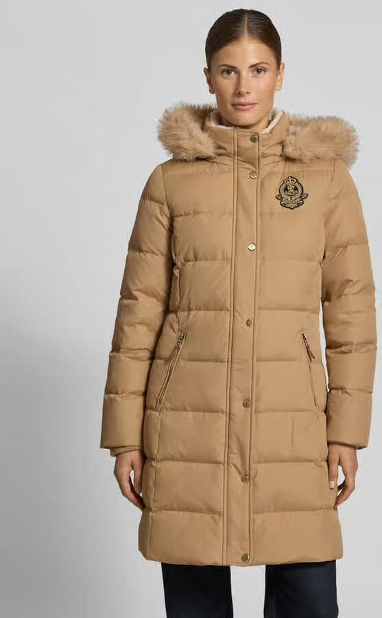 Lauren Ralph Lauren Regular fit gewatteerde mantel met afneembare capuchon - Foto 2