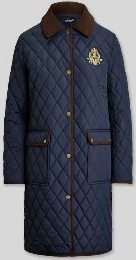 Lauren Ralph Lauren regular fit gewatteerde mantel met gestikt logo - Foto 2