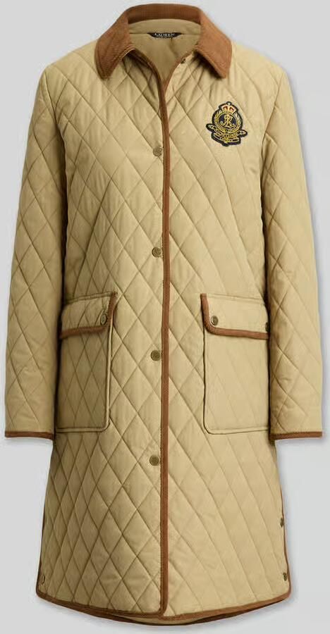 Lauren Ralph Lauren regular fit gewatteerde mantel met gestikt logo - Foto 2