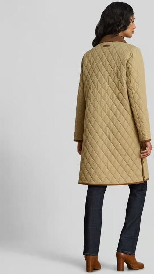 Lauren Ralph Lauren regular fit gewatteerde mantel met gestikt logo - Foto 2
