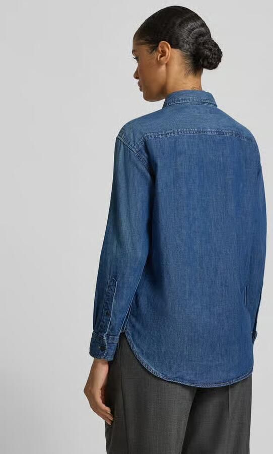 Lauren Ralph Lauren Regular fit jeansblouse met borstzakken