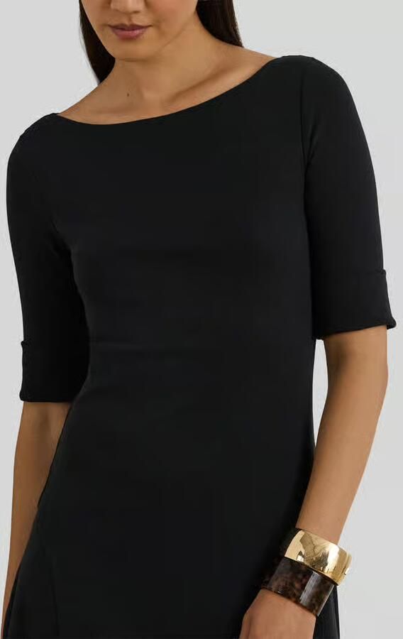 Lauren Ralph Lauren regular fit jersey jurk van katoenmix model 'MUNZIE' - Foto 4