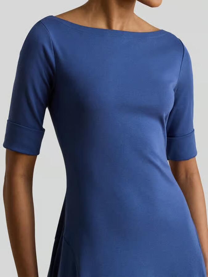 Lauren Ralph Lauren regular fit jersey jurk van katoenmix model 'MUNZIE'