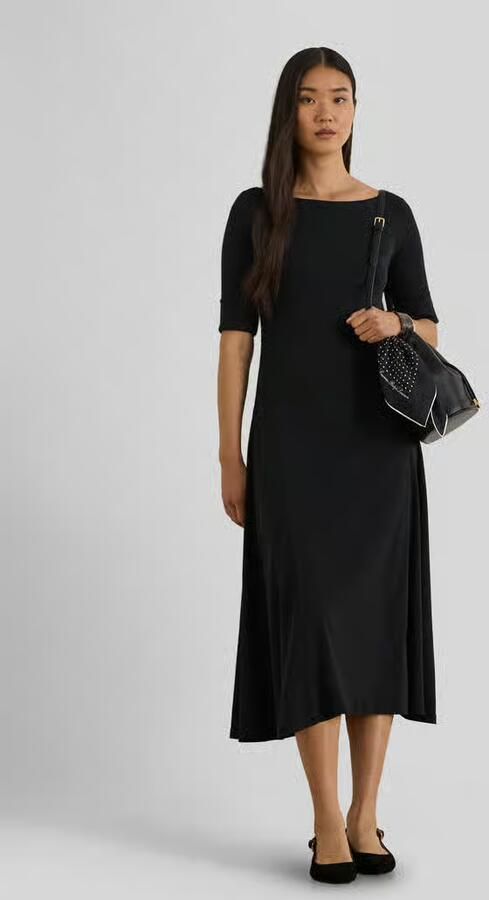 Lauren Ralph Lauren regular fit jersey jurk van katoenmix model 'MUNZIE' - Foto 6