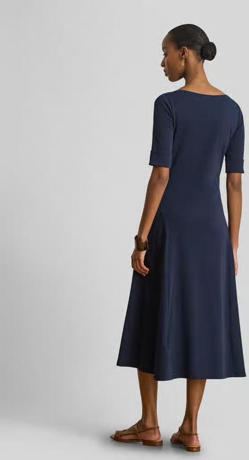 Lauren Ralph Lauren regular fit jersey jurk van katoenmix model 'MUNZIE' - Foto 2