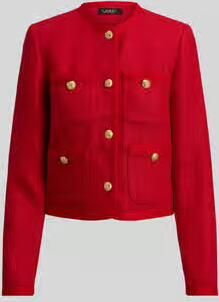 Lauren Ralph Lauren regular fit korte blazer met knoopdetails