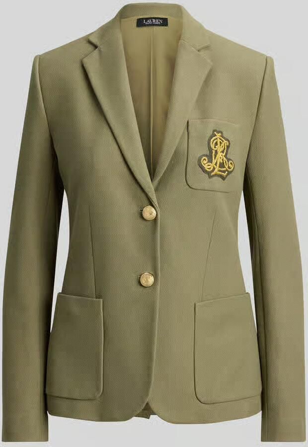 Lauren Ralph Lauren regular fit korte blazer met logostitching model 'ANFISA' - Foto 2